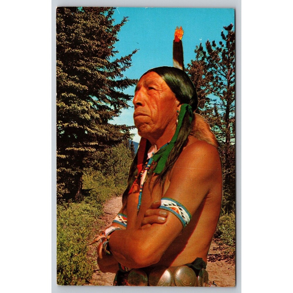 Postcard Vintage How Native American Brave Western Indian Old West 1960 Unposted